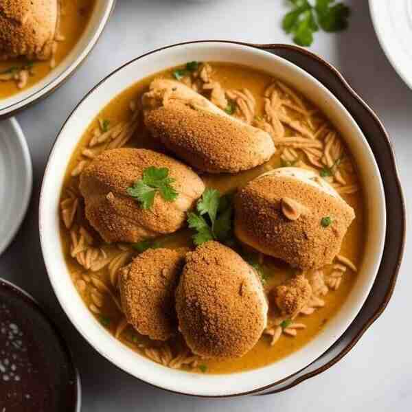 Тушёная курица в сметанном соусе